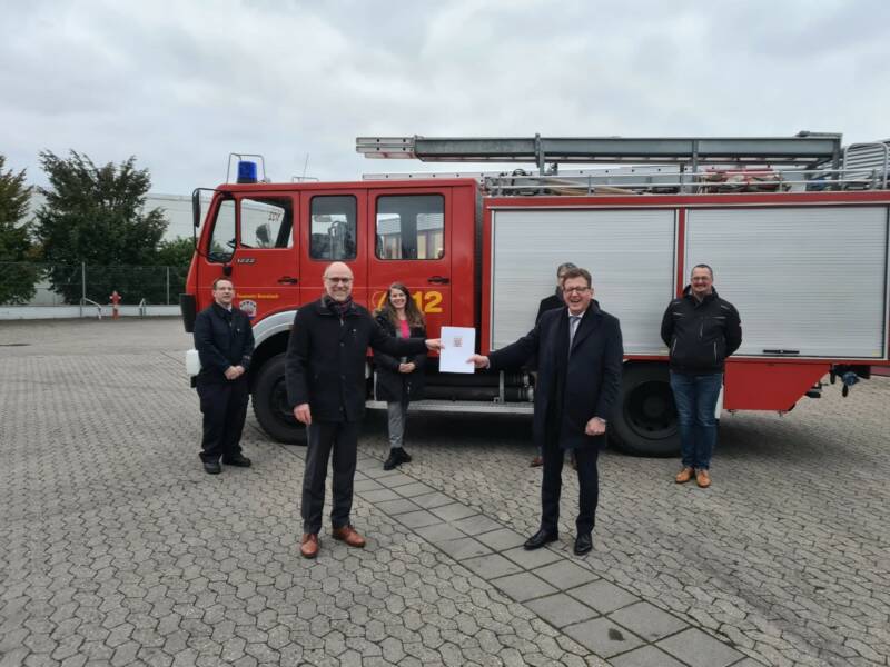 Feuerwehr Brensbach erhält Förderbescheid des Landes Hessens für ein neues HLF20