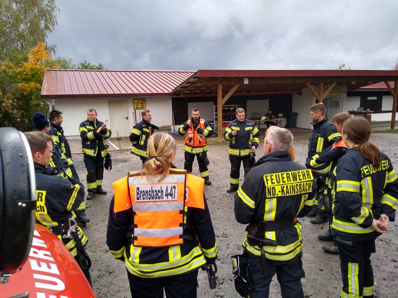 Atemschutz Training bei der Feuerwehr Brensbach Nieder-Kainsbach und Affhöllerbach am 15.10.2022
