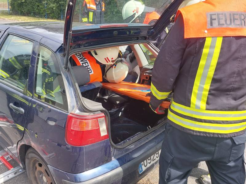 Ausbildungsseminar Technische Hilfeleistung Verkehrsunfall Feuerwehr Brensbach Nieder-Kainsbach